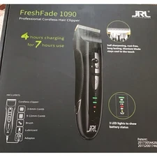 JRL Professional 1090 Cordless Hair Clipper 4 Hour Charge 7 Hour Use