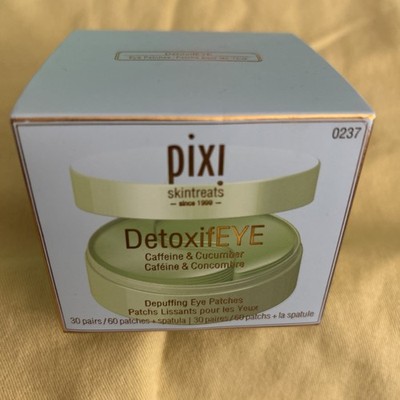 Pixi DetoxifEYE Caffeine & Cucumber Depuffing Eye Patches, 30 Pairs NEW!