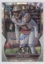 2022 Bowman U Chrome Prospect Lava Refractor 135/199 Akeem Dent #13 Auto pe8