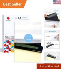 High-Quality Tattoo Transfer Paper - 35 A4 Sheets Compatible with Major Printers