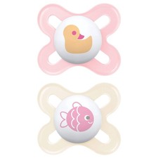 Image of MAM Start Newborn Soothers 0–2 Months Pack of 2 BPA-Free Orthodontic Design NEW