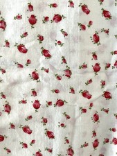 VTG Rosebud Cotton Duvet Cover Cottagcore Full 64  x 72  