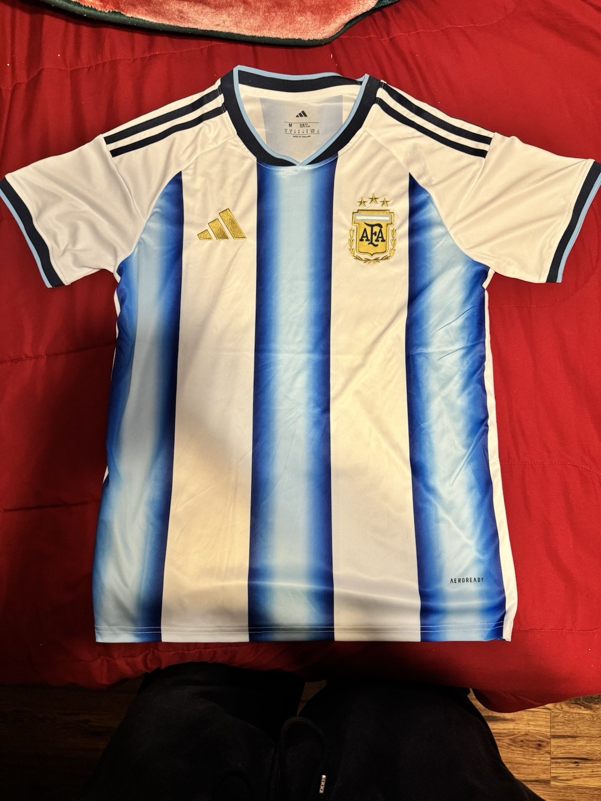 2026 World Cup Argentina Adidas blue and white soccer jersey #soccerjersey