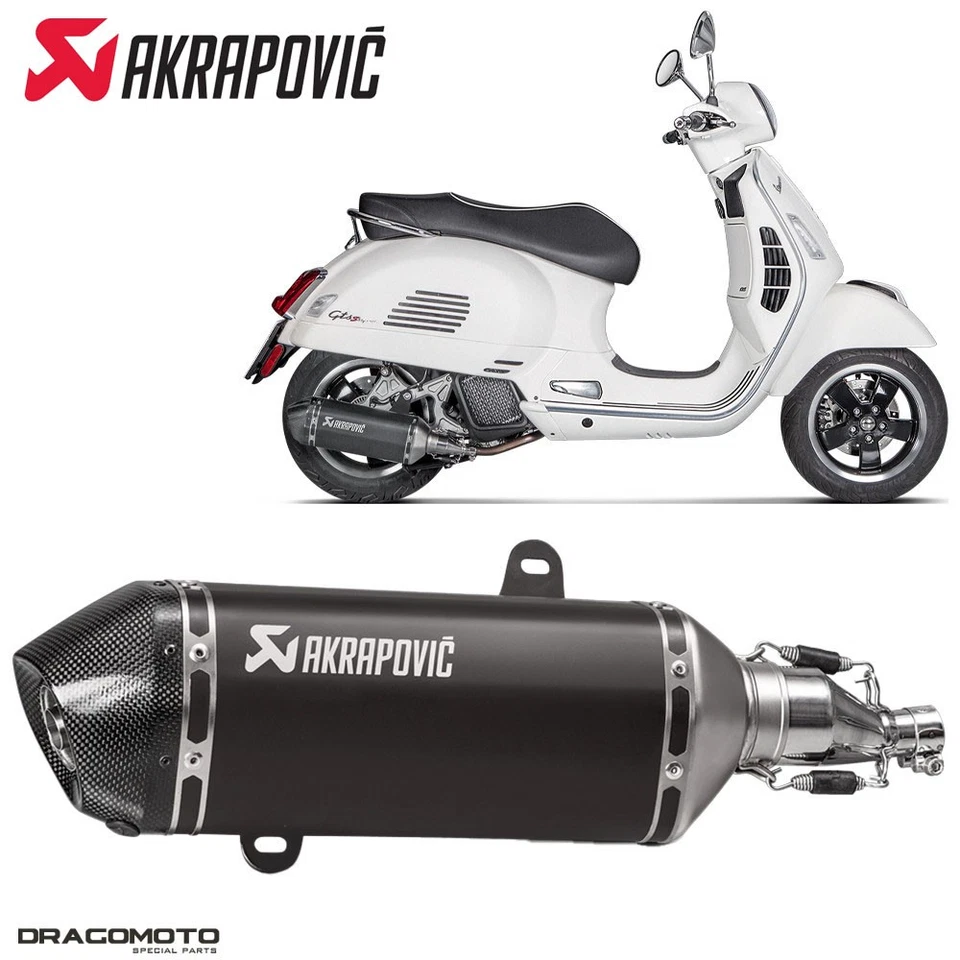 Escape VESPA GTS 125 IGET ABS Super Sport 2018-2020 AKRAPOVIC Negro S-VE125SO... - Imagen 1 de 4