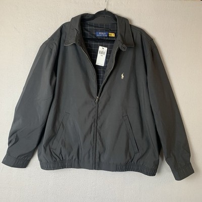 Polo Ralph Lauren Jacket Men 2XB Black Water Repellent Windbreaker