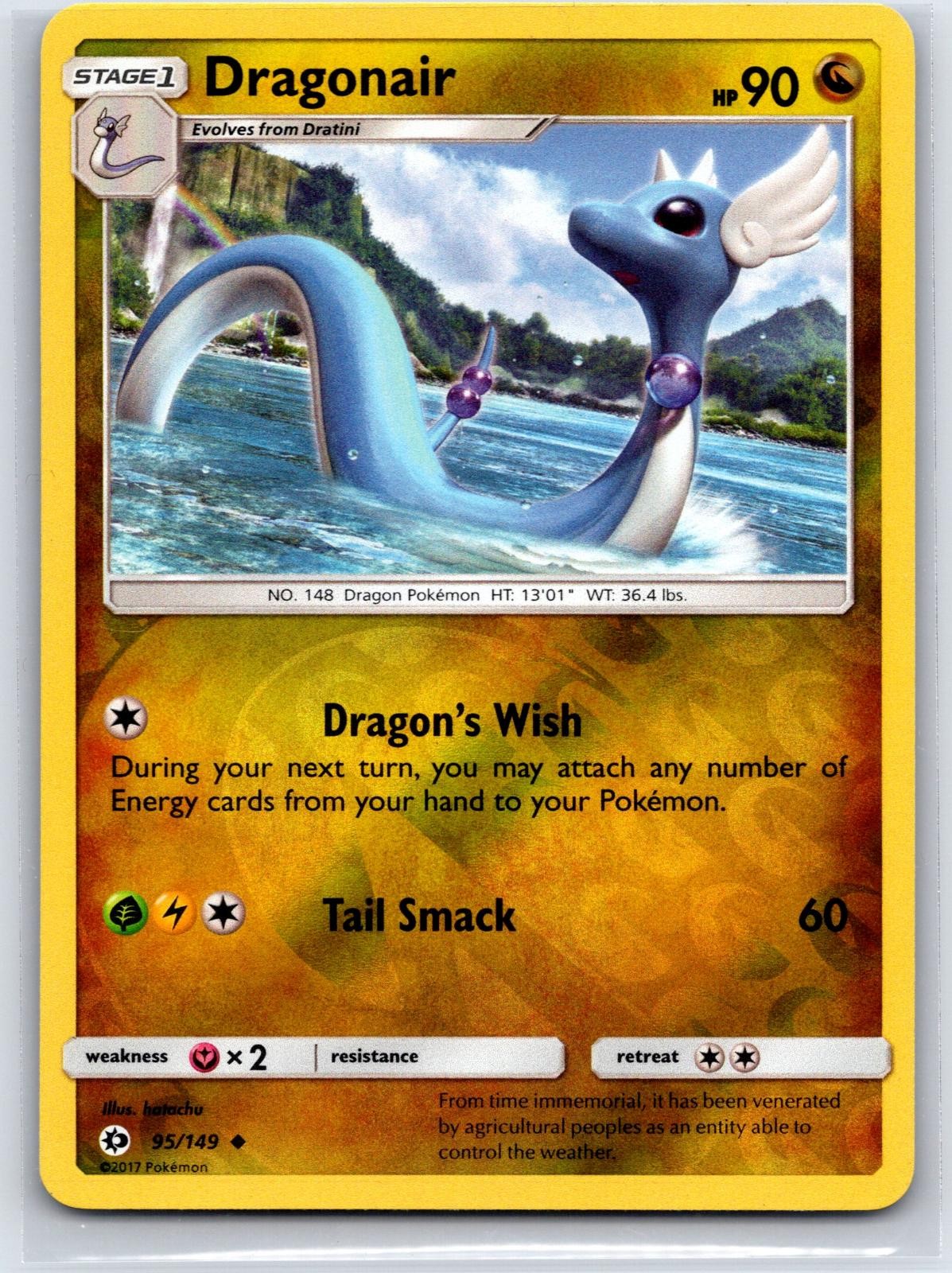 Dragonair 95/149 Uncommon SM Base Set Pokemon Reverse Holo NM/M 513c-48