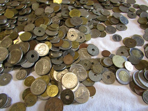 15... Lote de 4 kilos de monedas antiguas francia mundo - Imagen 10 de 12