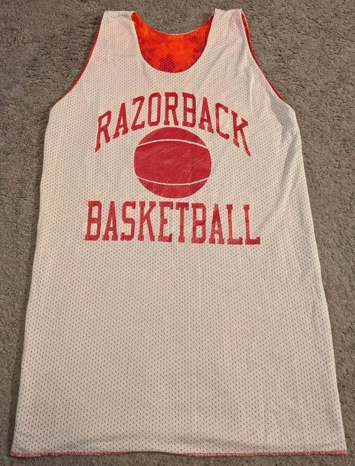 Camiseta deportiva reversible de baloncesto Russell Athletic Arkansas Razorbacks de colección para hombre Foto 4 de 4