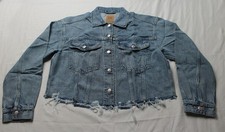 Gap Women's Tall UltraSoft Icon Denim Crop Jacket WR4 Light Wash Small NWT