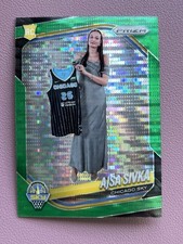 2025 Panini Prizm WNBA Ajsa Sivka Rookie Green Pulsar Prizm RC #85 SN 2/25 Sky