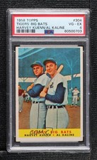 1958 Topps Tigers' Big Bats ( ) Harvey Kuenn Al Kaline #304 PSA 4 HOF 10fh