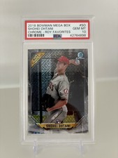 2018 Bowman Chrome Mega Box ROY Favorites Shohei Ohtani Angels RC Rookie PSA 10