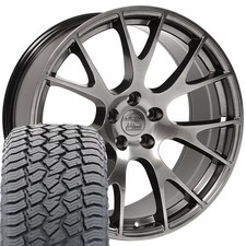 Dg69 Hyper 22x10 Rims 28545r22 At Tires Set Fits Dodge Ram Dg69 Hyper 22x10 Rims 28545r22 At Tires Set Fits Dodge Ram
