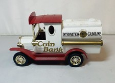 Internation Gasoline Tanker Truck Coin Bank 1993 Diecast / No Key