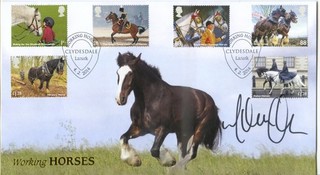 2014 HORSES GREAT BRITAIN BUCKINGHAM FDC SIGNED ACTOR MARTIN CLUNES 135/255