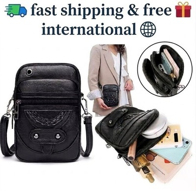 Kleine Handy Geldbörse Portemonnaie Schultertasche Etui Umhängetasche Handtasche Damen