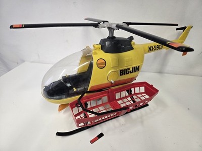 Vintage Matell Big Jim Helicopter mit Scheinwerfer, Hubschrauber