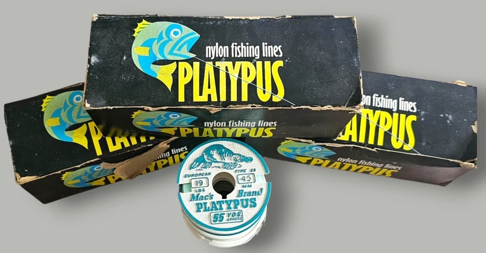 VTG Australian Mac's Brand PLATYPUS 19LBS •45MM, 50M Nylon Fishing Line Spools - image 2 of 4