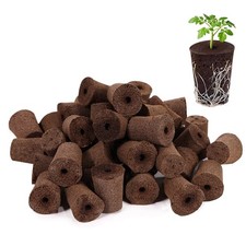 Niuyhe 50 Pack Grow Sponges, Large Seed Pods 1.8 x 1.4 x 1 inches, Brown  4.35 per gallon