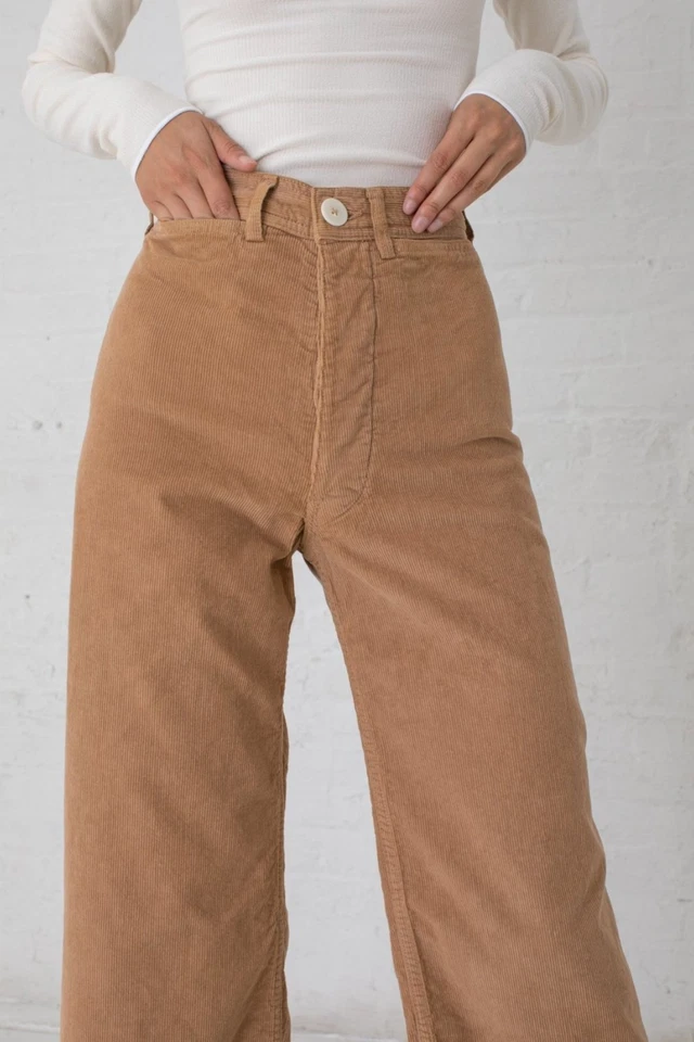 Jesse Kamm Corduroy Sailor Pant in Palomino Size 2 - Image 4 of 4