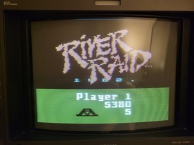 River Raid Intellivision Complete in Box CIB w/ Manual Overlays Tested & Working
