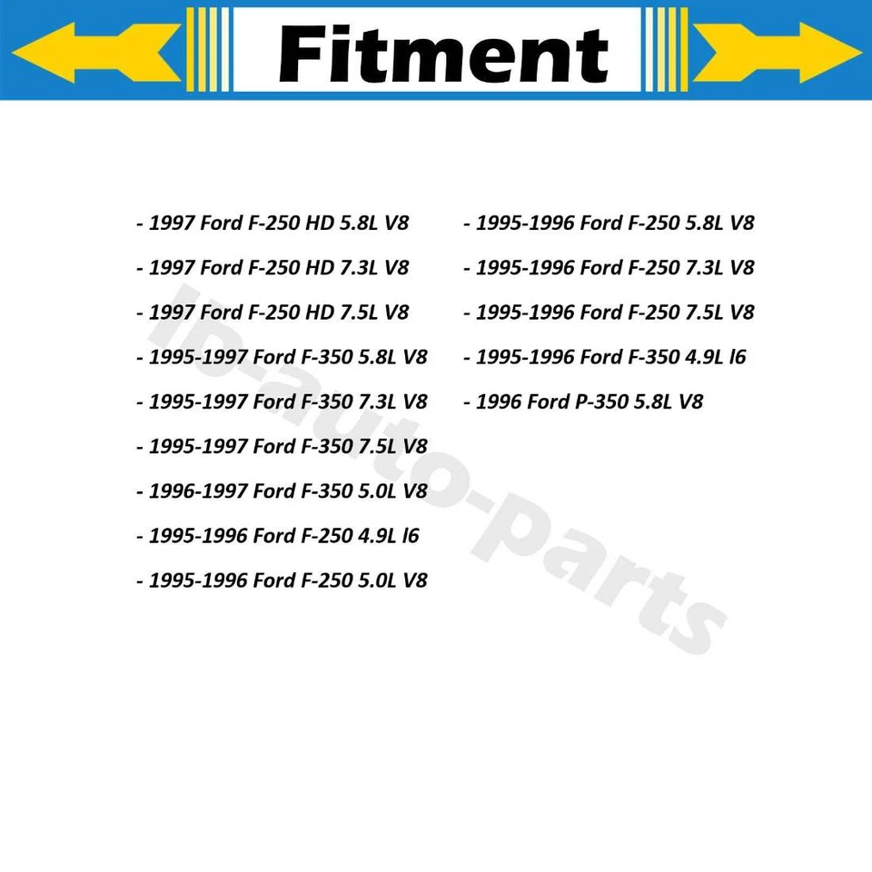 适用于福特 P-350 1996 福特 F-250 1995 - 1996 Dorman 2x 前套件制动软管线 — 第 2/4 张图片