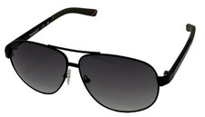 Timberland Sunglass Mens Black Metal Aviator Smoke Gradient Lens TB7095 2B