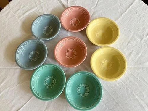 Vintage Set of 8 Fiesta HLC Bowls –  Post 1986 | Made in USA