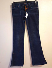 St. John's Bay Women's Bootcut Jeans 00 Dark Wash Blue Denim Cordiroid