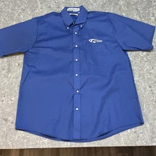 TEAM PENSKE RACING Team Issued Cintas 16 1/2 Button Crew Shirt Car Mechanic
