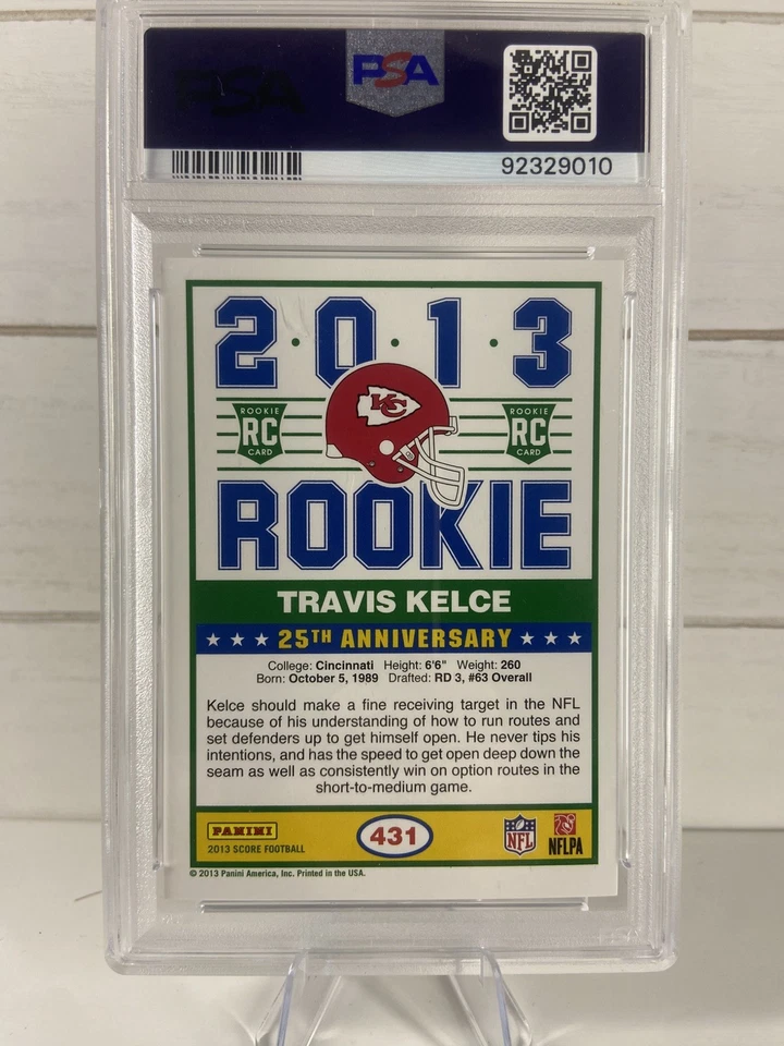 2013 Score - 2013 Rookie Travis Kelce #431 (RC) - Image 2 of 2