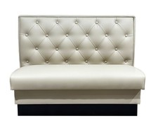 Atlanta Booth  Chair BB-S48100 48" Single Booth, Upholstered Tufted Back, Bl...