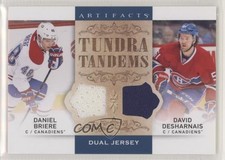 2014-15 Upper Deck Artifacts Blue Dual Jersey Daniel Briere David Desharnais k2t