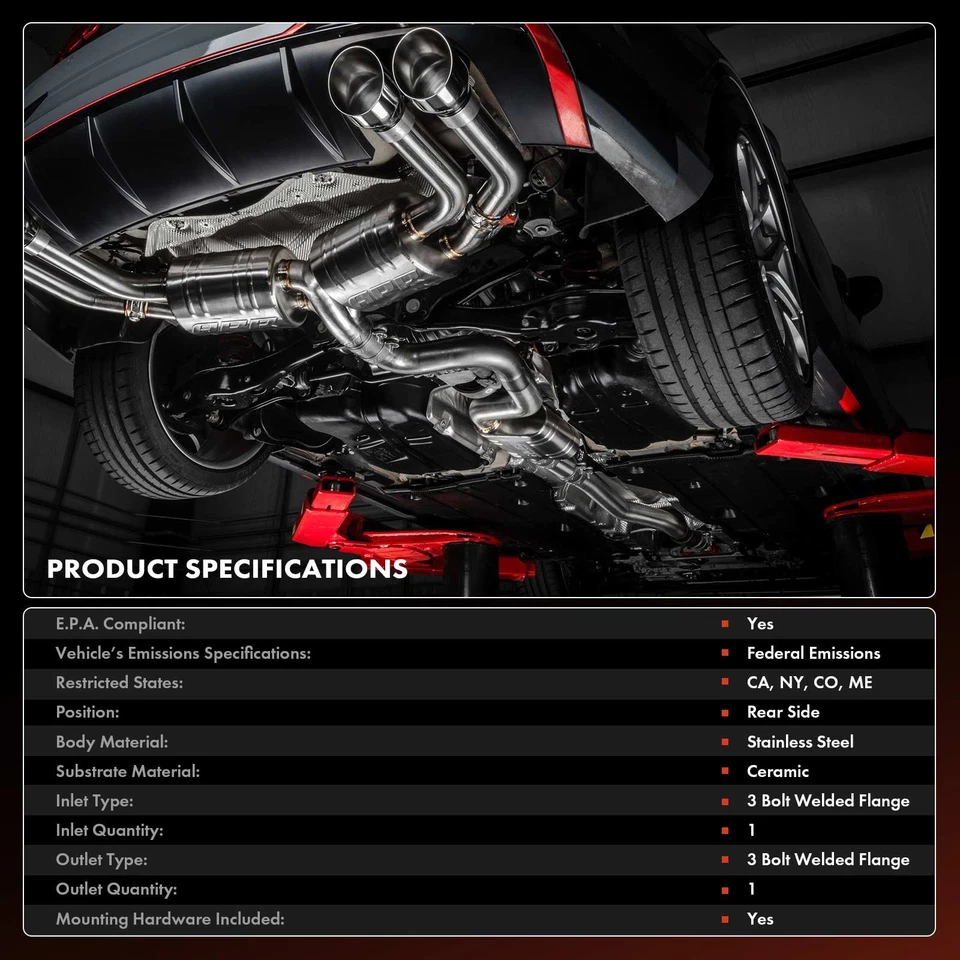 Conjunto convertidor catalítico lateral trasero para Honda Odyssey 2015 2016 2017 V6 3,5 L Foto 3 de 4