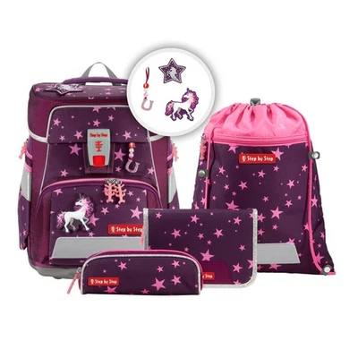 Step by Step Schulranzen Schultasche Set SPACE Unicorn Nuala 5-tlg Mädchen