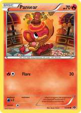 PANSEAR 15/99 COMMON NEXT DESTINIES POKEMON DAMAGED