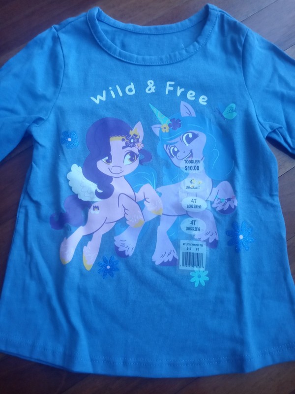 Brand New My Little Pony Kids 4T Long Sleeve Shirt
