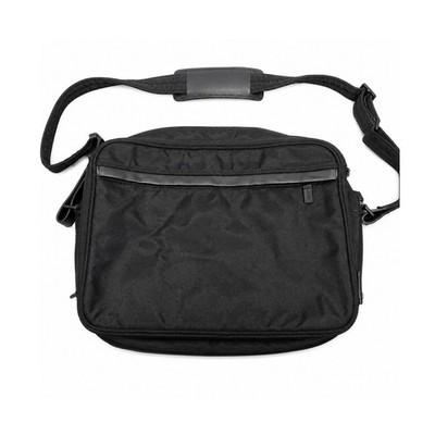 Hartmann Luggage Black Canvas Nylon and Leather Laptop Messenger Shoulder Bag