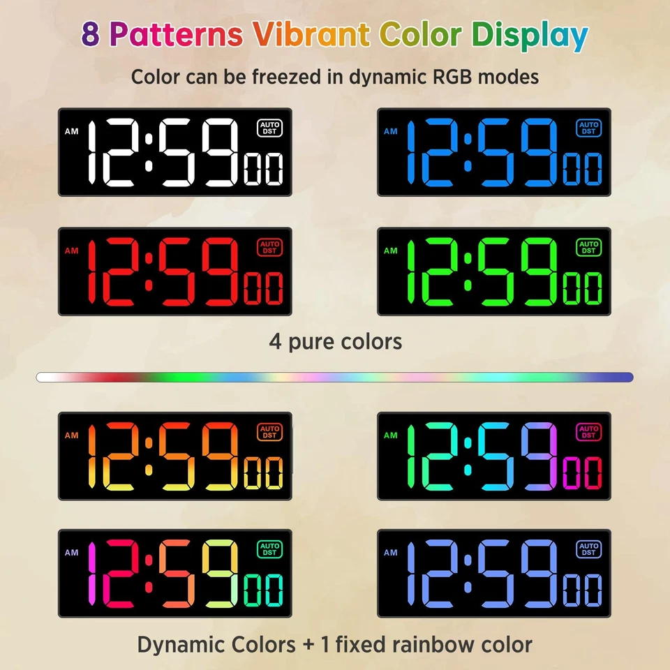Digital Wall Clock with Remote Countdown Electrical Timer Seconds for Gym Liv... - Image 3 of 4
