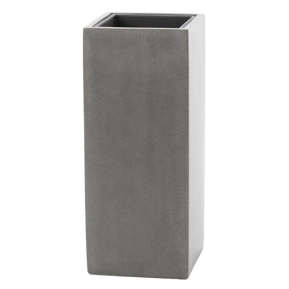 Colonne pot 75 cm pierre reconstituée, support de jardinière extérieur
