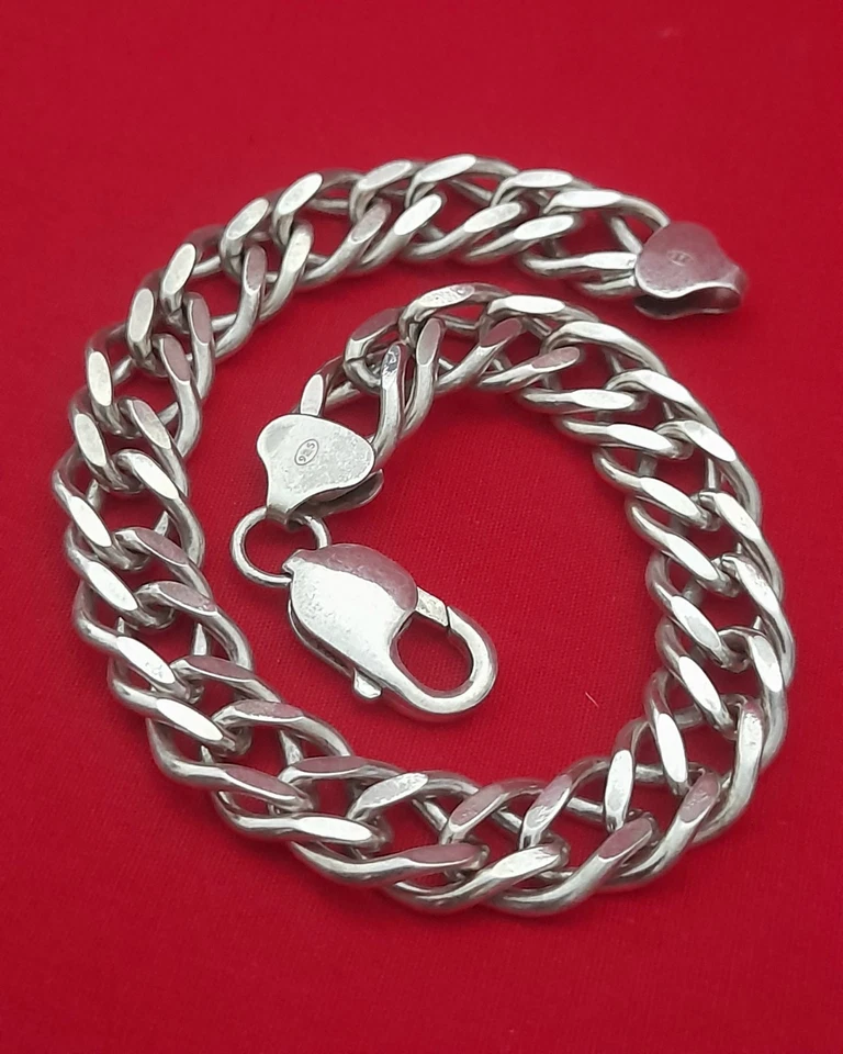 Bracciale/bracelet Uomo Argento Massiccio 925 made in Italy with box - Immagine 4 di 4