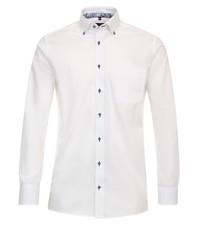 CASAMODA Men's Business Shirt Comfort Fit Button Down Collar Long Sleeve Solid We