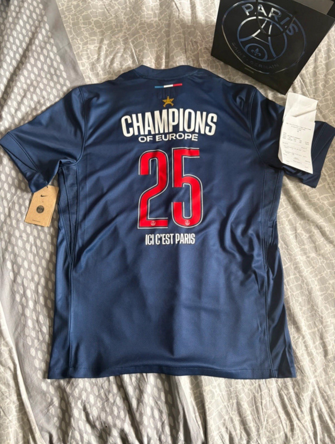 Maillot Collector PSG 24/25 Champions d’Europe Football Taille L