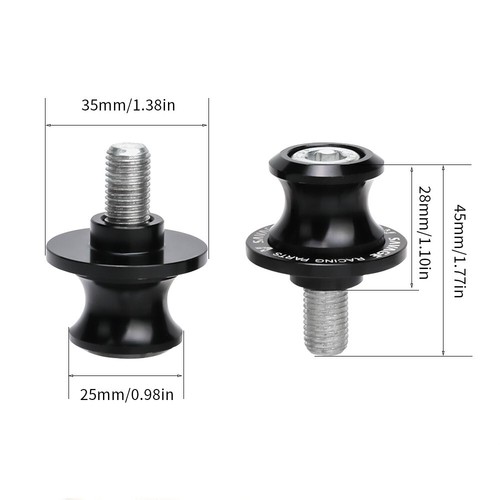 M10 Swingarm Spools Sliders Swing Arm Stand Screw For 790 890 Duke/R Adventure/R - Picture 2 of 23