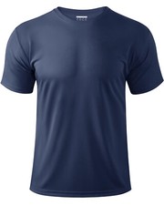UPF50+ Men's UV Shirts Short Sleeve Quick Dry Performance Gym Workout Athletic T