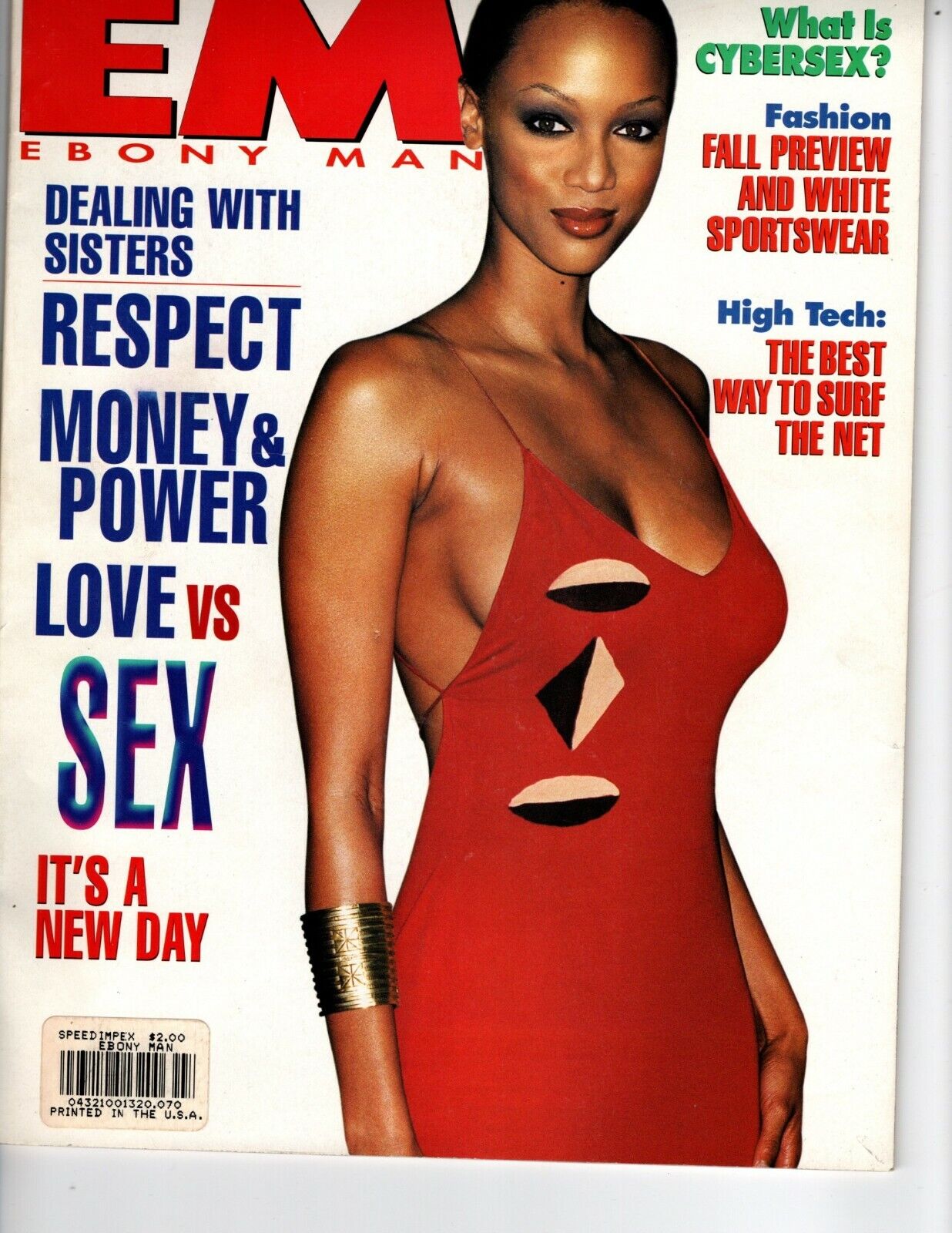 EBONY MAN (EM) MAGAZINE -JULY 1997- cover TYRA BANKS eBay