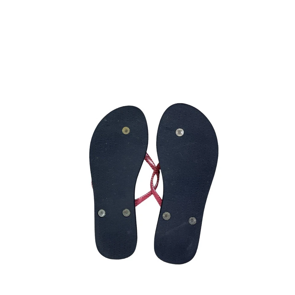 Set of 2 Vera Bradley Flip Flops Sandals  With floral and pocka dot print 9/10 - Image 4 of 4