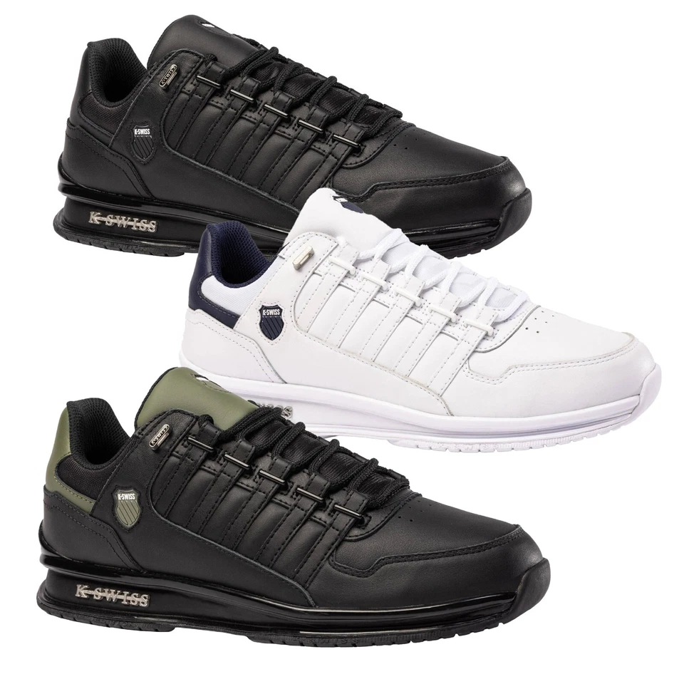 K-Swiss RINZLER GT Herren Leder Sneaker Kunstleder Sportschuhe (08907-148-M)