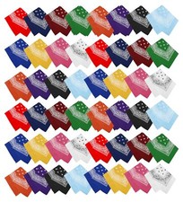 Winterlace 48 Pack Bandanas Unisex One-Sided Print Paisley Retro Head Wrap Ne...