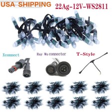 WS2811 12V LED String Pixel Digital Lights Addressable Waterproof RGB Full Color